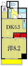 オーキッドレジデンス千葉中央 1DKの間取図画像