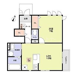 Maison Ishikawa 1LDKの間取図画像