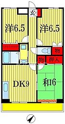 SCヒルズ稲毛 3DKの間取図画像