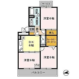 パンプキンハウス 3DKの間取図画像