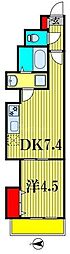 サザンクロス東千葉 1DKの間取図画像