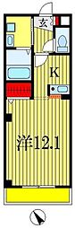 プライド 1Kの間取図画像