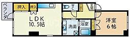 山半壱番館 1LDKの間取図画像