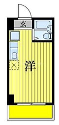 プレステージ千葉 1Kの間取図画像