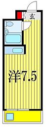 リエス千葉新町 ワンルームの間取図画像
