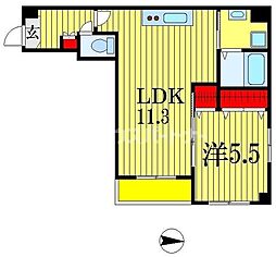 プラチナレジデンス 1LDKの間取図画像