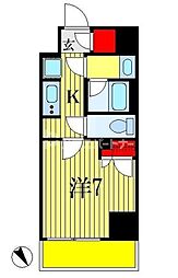 シエルブラン千葉駅前 1Kの間取図画像