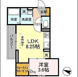 エムスクエア 1LDKの間取図画像