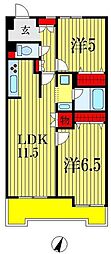 ファインビュー千葉 2LDKの間取図画像