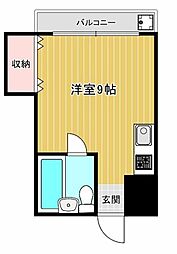 NORTH'88 ワンルームの間取図画像