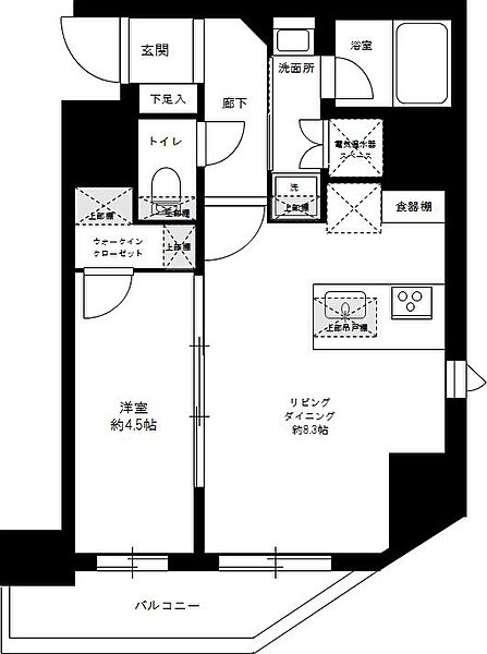 ハーモニーレジデンス上野ノースフロント 703｜東京都台東区根岸5丁目(賃貸マンション1LDK・7階・40.12㎡)の写真 その2