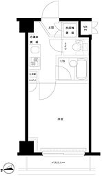 ルーブル浜田山 3階1Kの間取り