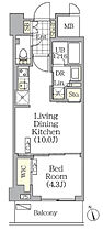 フロントプレイス飯田橋レジデンス 728 ｜ 東京都新宿区東五軒町6-22（賃貸マンション1LDK・7階・35.79㎡） その2