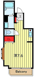 メゾン東尾久 ワンルームの間取図画像