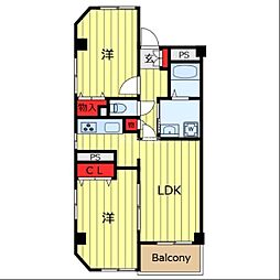 GRACIARENO町屋 2LDKの間取図画像