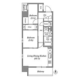 間取図画像 2LDK