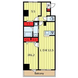 COMFORIA西尾久 1SLDKの間取図画像