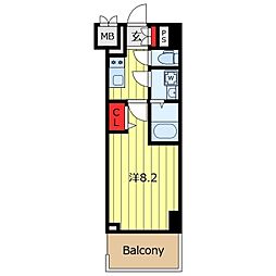 GRANPASEO田端D 1Kの間取図画像