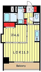 COMFORIA町屋 1LDKの間取図画像