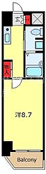 MUSICJOY根岸 1Kの間取図画像