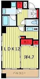 CITYSPIRE三ノ輪 1LDKの間取図画像