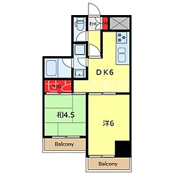 ライオンズマンション駒込第5 2DKの間取図画像