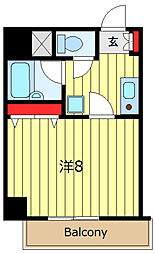 maisonS.K.M 1Kの間取図画像