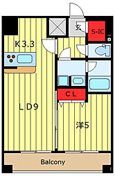 COMFORIALIV根岸二丁目 1LDKの間取図画像