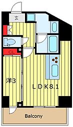 dips西日暮里 1LDKの間取図画像