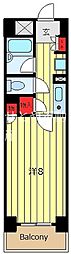 MYNビル西日暮里1・4・3 1Kの間取図画像