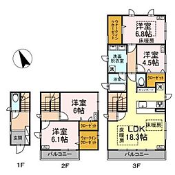 ミラ・アルーア 4LDKの間取図画像