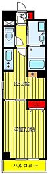 コゥジーコート 1DKの間取図画像