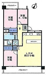 間取図画像 3LDK