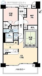 間取図画像 2SLDK