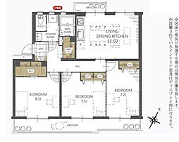 間取図画像 3LDK