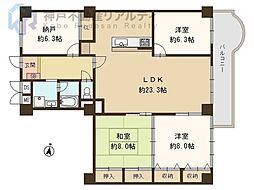 間取図画像 3SLDK