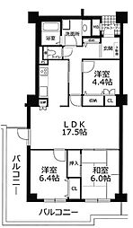 ディアエスタ・ミオ垂水 3LDKの間取図画像