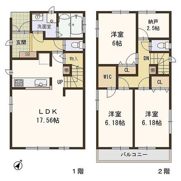 間取りを拡大表示