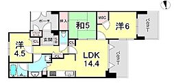 ワコーレ霞ケ丘景彩館 2SLDKの間取図画像