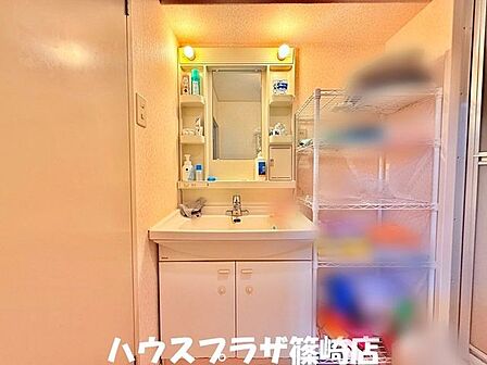 身支度もやりやすい独立洗面台となっております。
