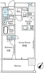 MIDTOWERGRAND 1LDKの間取図画像