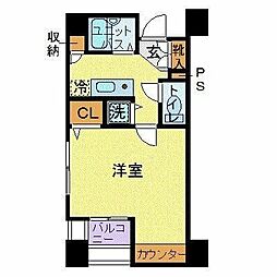プレール文京WEST 1Kの間取図画像