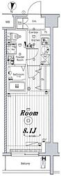 MAKESDESIGN新宿落合 1Kの間取図画像