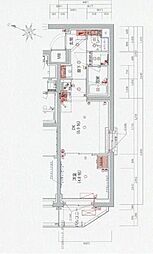 ハーモニーレジデンス神楽坂ヒルズthird 1DKの間取図画像