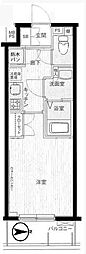Parkwell神田EAST弐番館 1Kの間取図画像