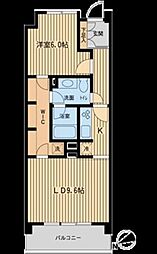 HF若林公園レジデンス 1LDKの間取図画像