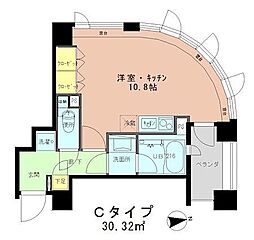 ラフィネジュ学芸大学 ワンルームの間取図画像