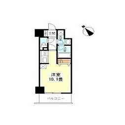 TKフラッツ渋谷 ワンルームの間取図画像