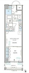 パークアクシス文京本郷 1LDKの間取図画像