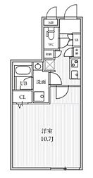 ザパームス大島 1Kの間取図画像
